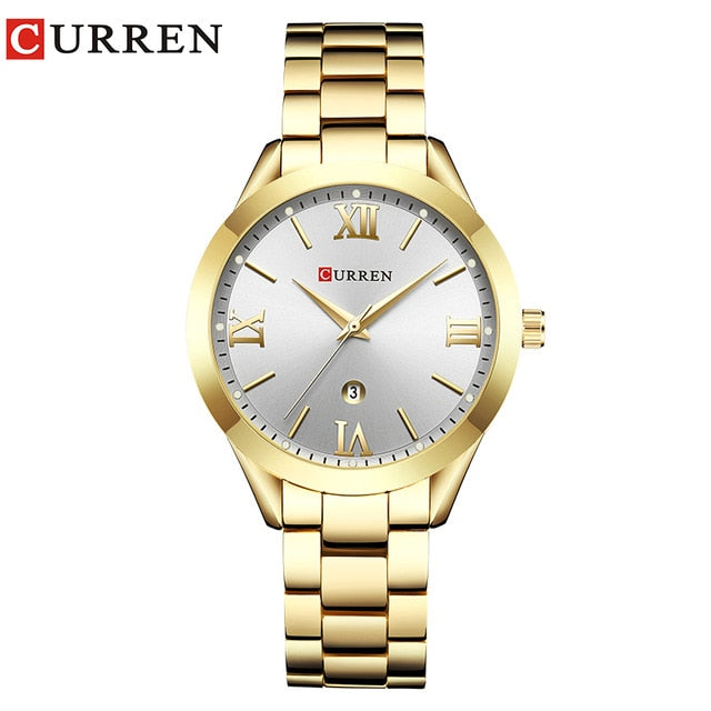 CURREN Gold Watch Women Watches Ladies Creative Steel Women's Bracelet Watches