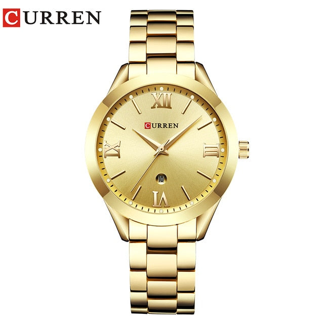 CURREN Gold Watch Women Watches Ladies Creative Steel Women's Bracelet Watches
