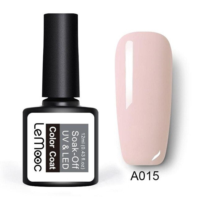LEMOOC 12ml Colorful Gel Nail Polish Shiny Glitter Sequins Soak Off Nails Painted UV LED Gel Nail Art Design Gel Varnish