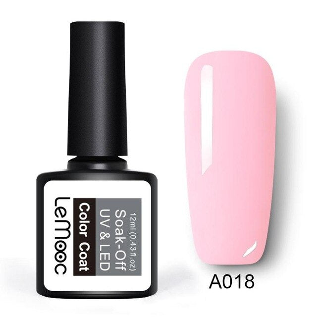 LEMOOC 12ml Colorful Gel Nail Polish Shiny Glitter Sequins Soak Off Nails Painted UV LED Gel Nail Art Design Gel Varnish