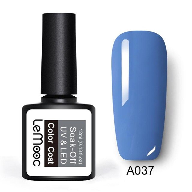 LEMOOC 12ml Colorful Gel Nail Polish Shiny Glitter Sequins Soak Off Nails Painted UV LED Gel Nail Art Design Gel Varnish