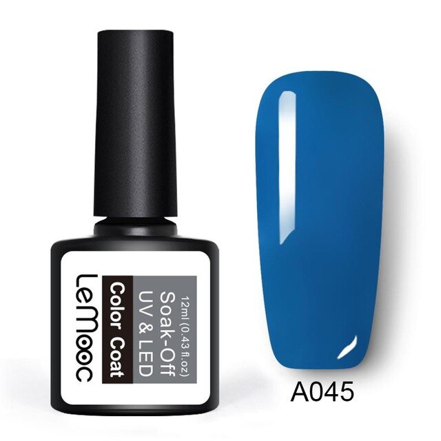 LEMOOC 12ml Colorful Gel Nail Polish Shiny Glitter Sequins Soak Off Nails Painted UV LED Gel Nail Art Design Gel Varnish