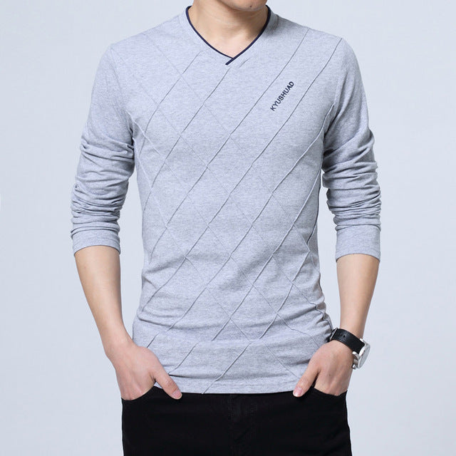 BROWON Fashion Men T-shirt Slim Fit Custom T-shirt