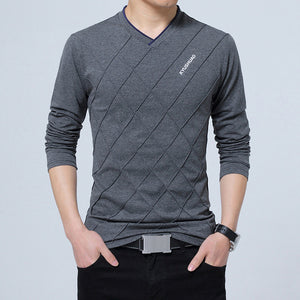 BROWON Fashion Men T-shirt Slim Fit Custom T-shirt