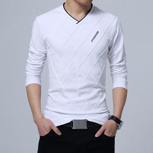 BROWON Fashion Men T-shirt Slim Fit Custom T-shirt