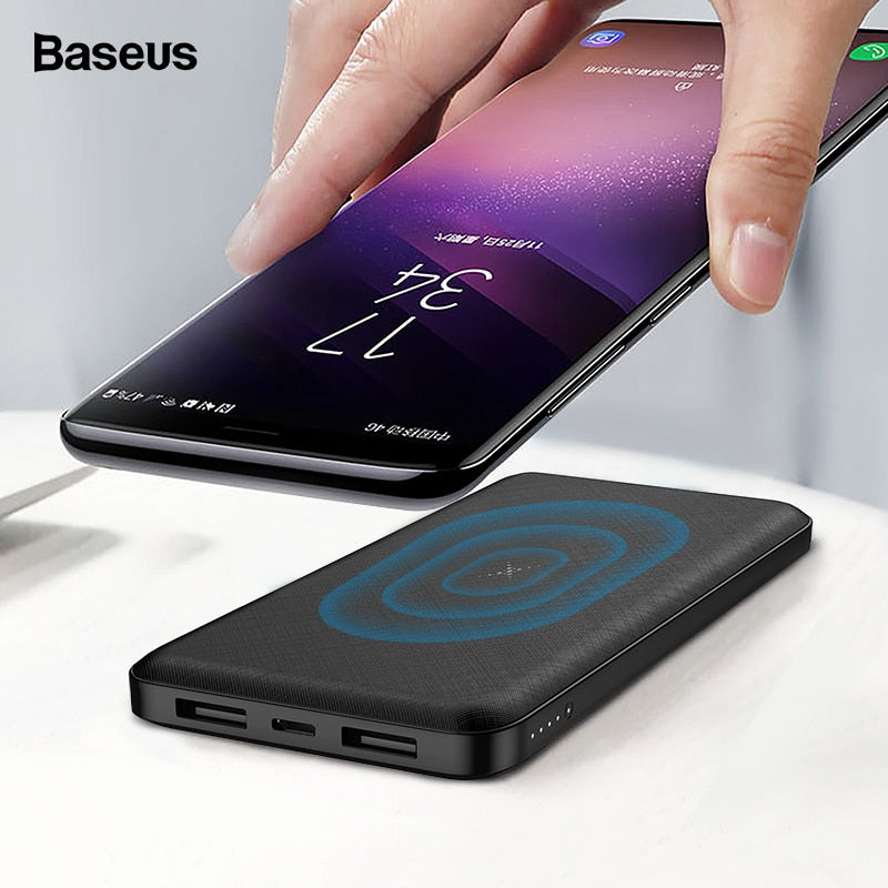 Baseus 10000mAh Qi Wireless Charger Power Bank