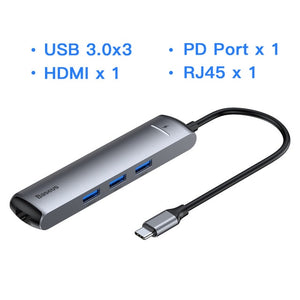 Baseus USB HUB 3.0 USB C HUB for MacBook Pro USB Type C