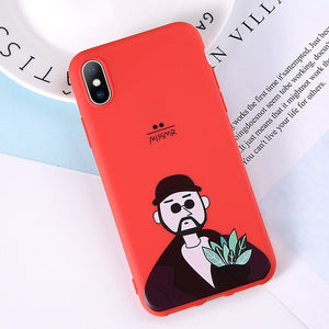 Lovebay Phone Case For iPhone 11 6 6s 7 8 Plus X XR XS 11Pro Max Cute Cartoon Letter Deer Smiley Face Soft TPU For iPhone Cover
