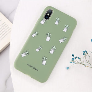 Lovebay Phone Case For iPhone 11 6 6s 7 8 Plus X XR XS 11Pro Max Cute Cartoon Letter Deer Smiley Face Soft TPU For iPhone Cover