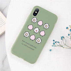 Lovebay Phone Case For iPhone 11 6 6s 7 8 Plus X XR XS 11Pro Max Cute Cartoon Letter Deer Smiley Face Soft TPU For iPhone Cover