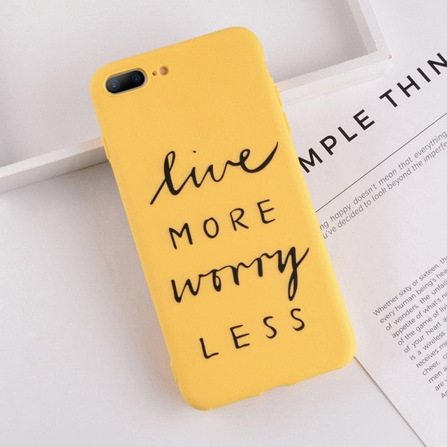 Lovebay Phone Case For iPhone 11 6 6s 7 8 Plus X XR XS 11Pro Max Cute Cartoon Letter Deer Smiley Face Soft TPU For iPhone Cover