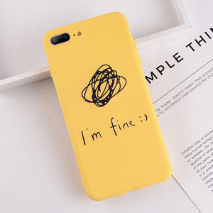 Lovebay Phone Case For iPhone 11 6 6s 7 8 Plus X XR XS 11Pro Max Cute Cartoon Letter Deer Smiley Face Soft TPU For iPhone Cover