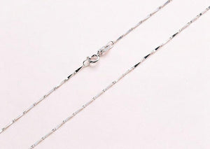 Classic Basic Chain Thin 925 Sterling Silver Lobster Clasp Necklace Chain