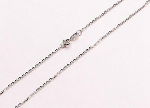 Classic Basic Chain Thin 925 Sterling Silver Lobster Clasp Necklace Chain