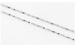 Classic Basic Chain Thin 925 Sterling Silver Lobster Clasp Necklace Chain