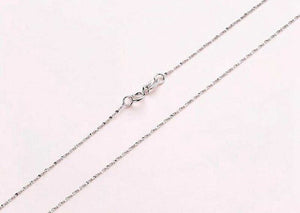 Classic Basic Chain Thin 925 Sterling Silver Lobster Clasp Necklace Chain