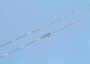Classic Basic Chain Thin 925 Sterling Silver Lobster Clasp Necklace Chain