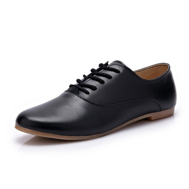 Ballerina Flats Shoes for Women Genuine Leather