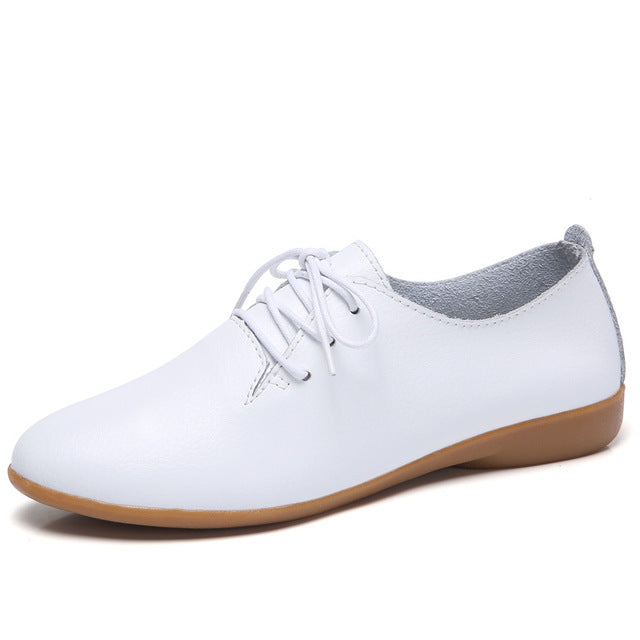 Ballerina Flats Shoes for Women Genuine Leather