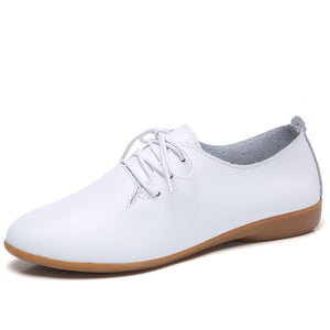 Ballerina Flats Shoes for Women Genuine Leather