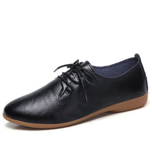 Ballerina Flats Shoes for Women Genuine Leather