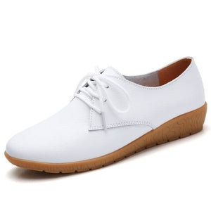 Ballerina Flats Shoes for Women Genuine Leather