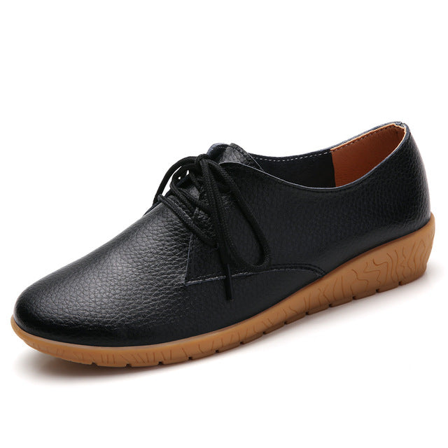 Ballerina Flats Shoes for Women Genuine Leather