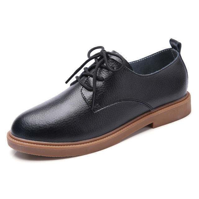 Ballerina Flats Shoes for Women Genuine Leather