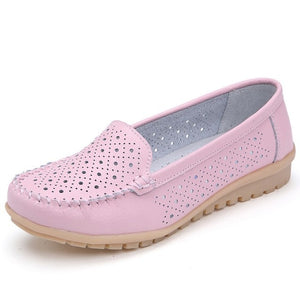 YC Flats Shoes for Women Genuine Leather