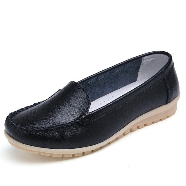 YC Flats Shoes for Women Genuine Leather
