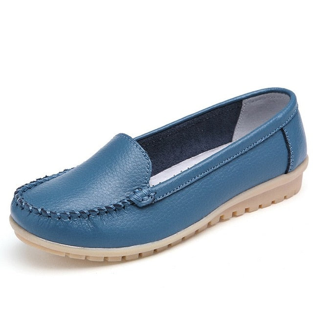 YC Flats Shoes for Women Genuine Leather