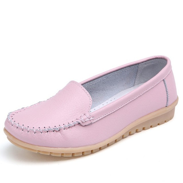 YC Flats Shoes for Women Genuine Leather