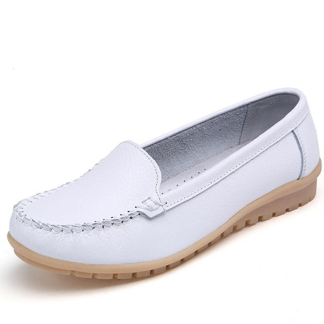 YC Flats Shoes for Women Genuine Leather