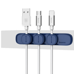 Baseus Magnetic protector Cable Clip Desktop USB Charger Cable Holder Cable management