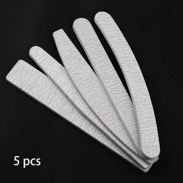 Sandpaper Nail File Lime Double Side Sanding Buffer