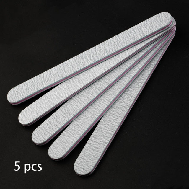 Sandpaper Nail File Lime Double Side Sanding Buffer