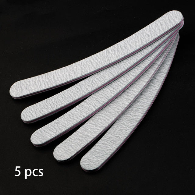 Sandpaper Nail File Lime Double Side Sanding Buffer