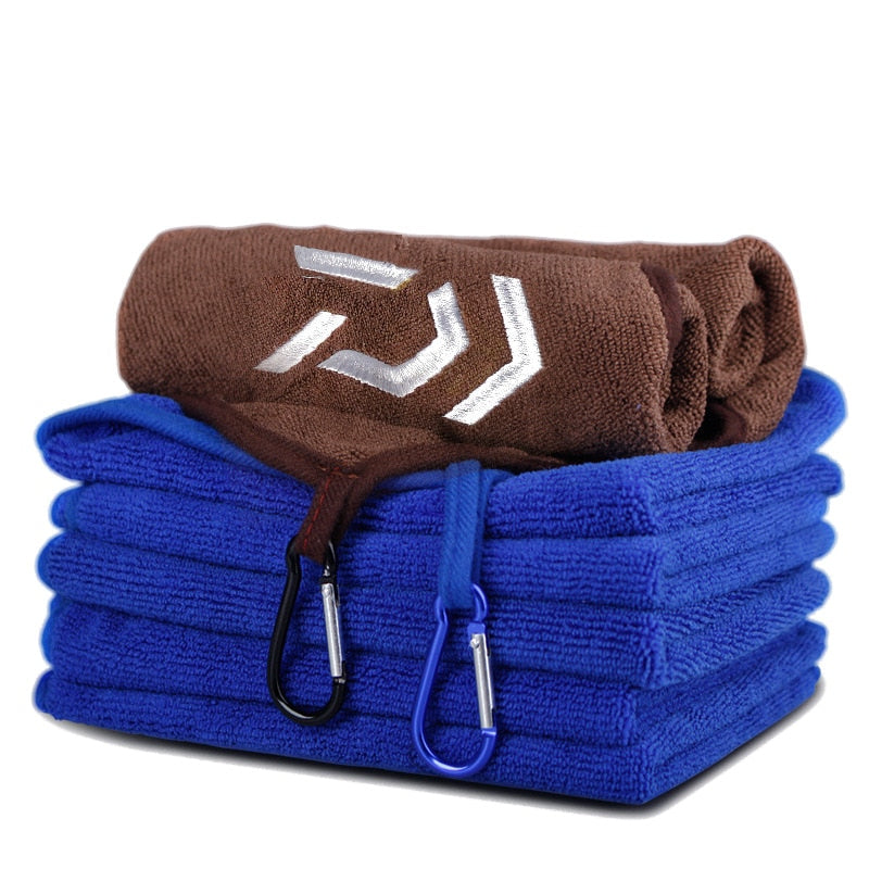 Fishing Towel Fishing Clothing Thickening Non-stick Absorbent Outdoors Sports Wipe Hands Towel Hiking Climbing Fishing Equipment