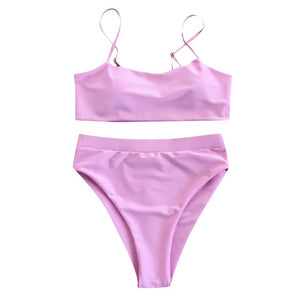 Sexy Bikini Set Women Swimwear 2019 Push Up Padded Bandeau Brazilian Beachwear Biquini Swimsuit Women Beachwear Bathing Suit