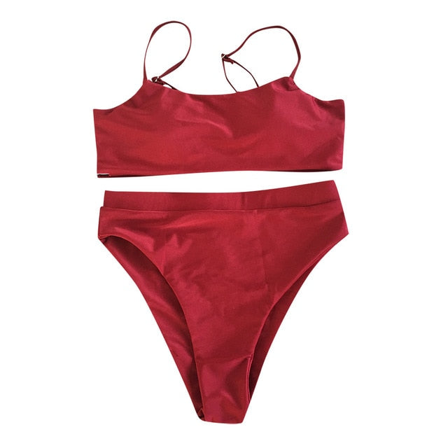 Sexy Bikini Set Women Swimwear 2019 Push Up Padded Bandeau Brazilian Beachwear Biquini Swimsuit Women Beachwear Bathing Suit