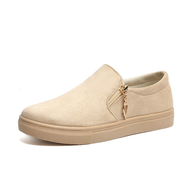 Women canvas shoes casual thick bottom flat