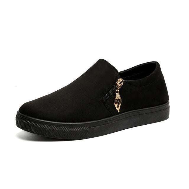 Women canvas shoes casual thick bottom flat